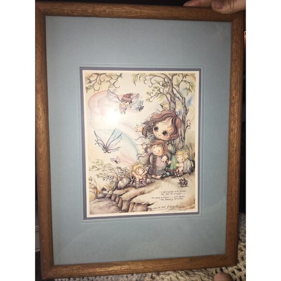 Jody Bergsma 1983 To Be A Child Print Watercolor Nursery Signed Framed 17x13” - Picture 6 of 6